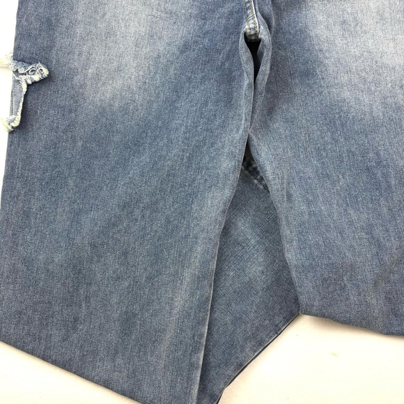 NWT Romwe Grunge Punk Star Pattern Straight Leg Boy Friend Jeans Size XL - Picture 12 of 16